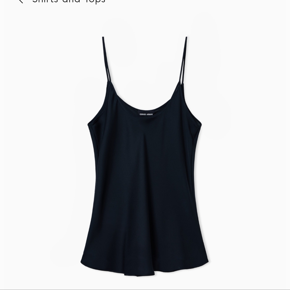 Giorgio Armani Black Sleeveless Top